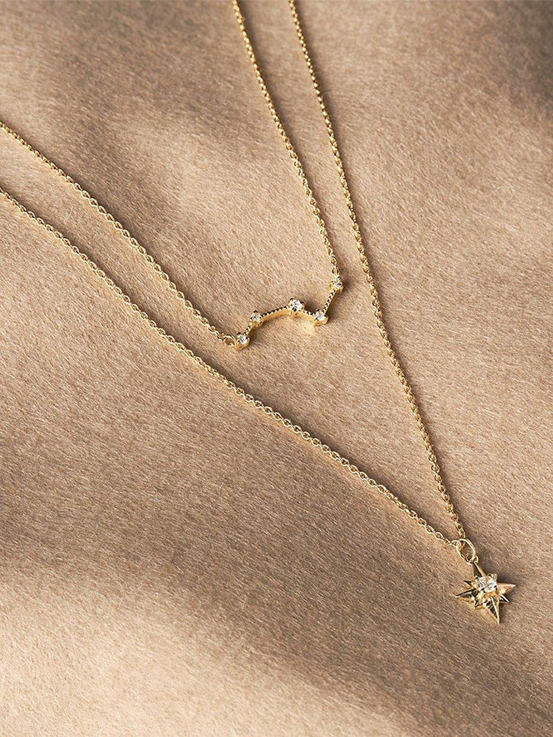 Edge of Ember constellation diamond necklace 40.5cm - British product