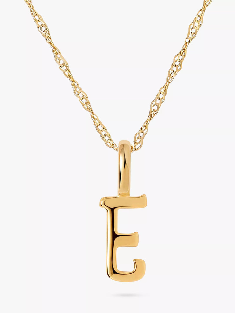 Edge of Ember Collier pendentif initiale en or 14 carats, or jaune