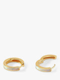 Edge of Ember 14ct gold opal huggie hoop earrings (British brand)