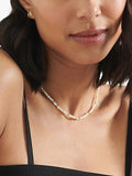 Edge of Ember freshwater pearl beaded necklace 38cm, imported from the UK