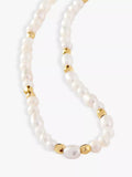 Edge of Ember freshwater pearl beaded necklace 38cm, imported from the UK