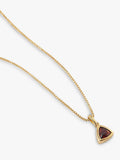 Edge of Ember garnet pendant necklace 18ct gold plated, UK version