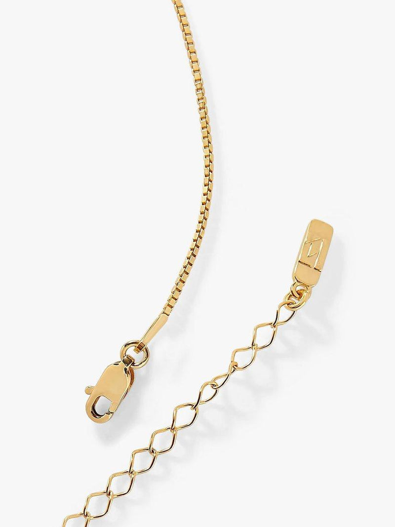 Edge of Ember garnet pendant necklace 18ct gold plated, UK version