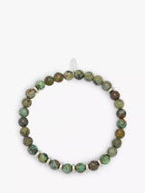 John Lewis BARTLETT LONDON Men's Agate Beaded Bracelet, Green- Buy online at McGrocer