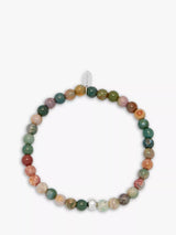 John Lewis BARTLETT LONDON Men's Tourmaline Beaded Bracelet Multi 20cm- Buy online at McGrocer