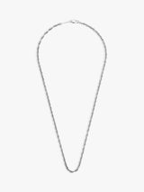 John Lewis BARTLETT LONDON Men's Silver Rope Chain Necklace, 50cm- Buy online at McGrocer