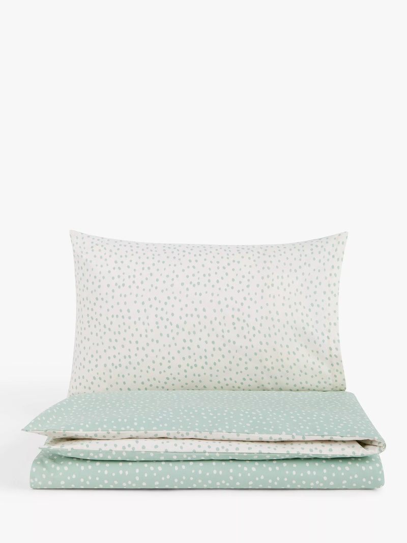 John Lewis spots reversible toddler duvet cover set - British product