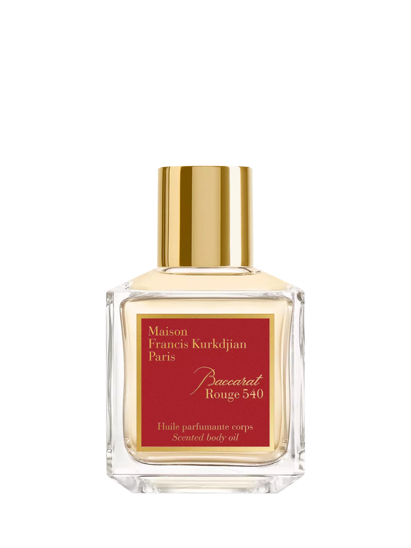 Maison Francis Kurkdjian Baccarat Rouge 540 scented body oil 70ml, imported from the UK