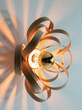 Tom Raffield Skipper wall light wood petals, UK version