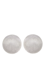 John Lewis Eclectica Pre-Loved Round Rhodium Plated Clip-On Earrings- Buy online at McGrocer