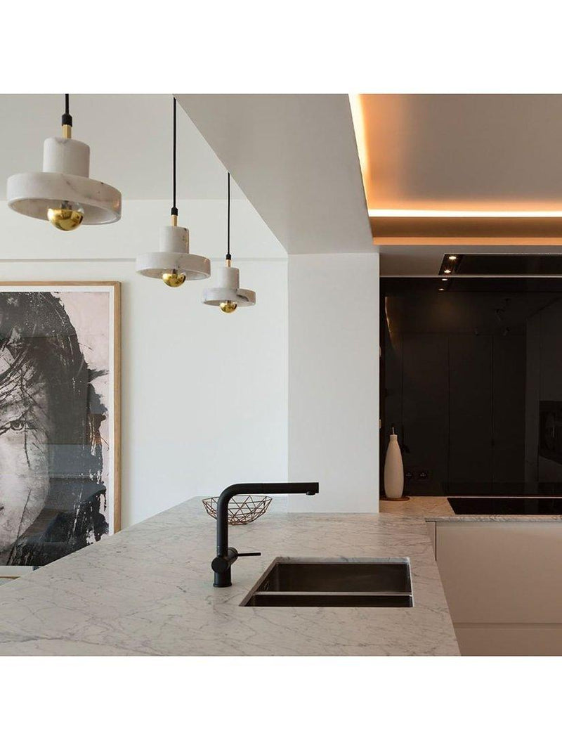 Tom Dixon Stone marble pendant ceiling light 14x18x18cm - British product
