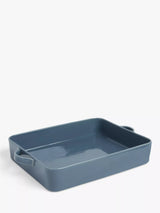 John Lewis Rectangular Stoneware Roaster 30cm in Blue- Buy online at McGrocer