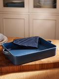 John Lewis rectangular stoneware roaster 30cm in blue, UK version