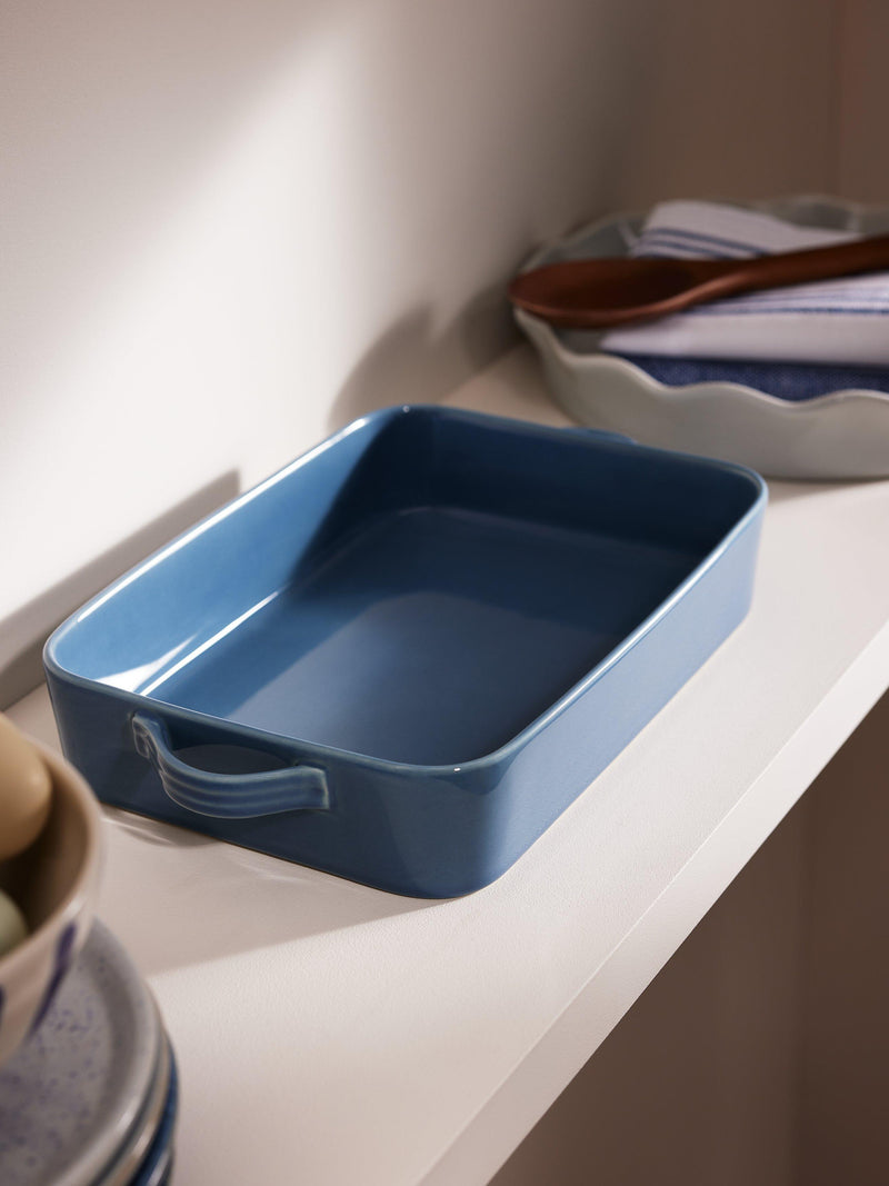 John Lewis blue stoneware roaster 25cm, UK version