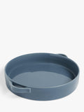 John Lewis blue round stoneware pie dish 26.5cm, UK version