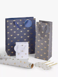John Lewis bee print gift bag with ribbon handles, UK version