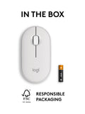 Souris sans fil Logitech Pebble Mouse 2 M350s - Produit britannique