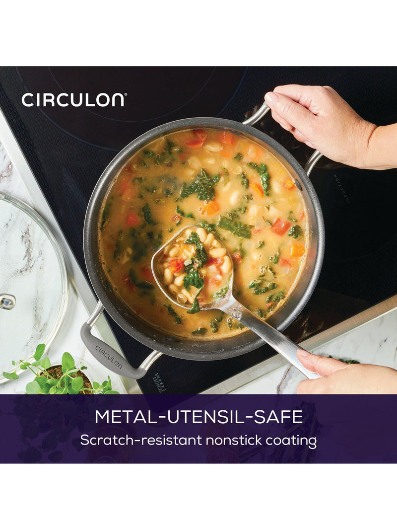 Circulon ScratchDefense non-stick stockpot and lid 24cm - British product