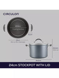 Circulon ScratchDefense non-stick stockpot and lid 24cm - British product
