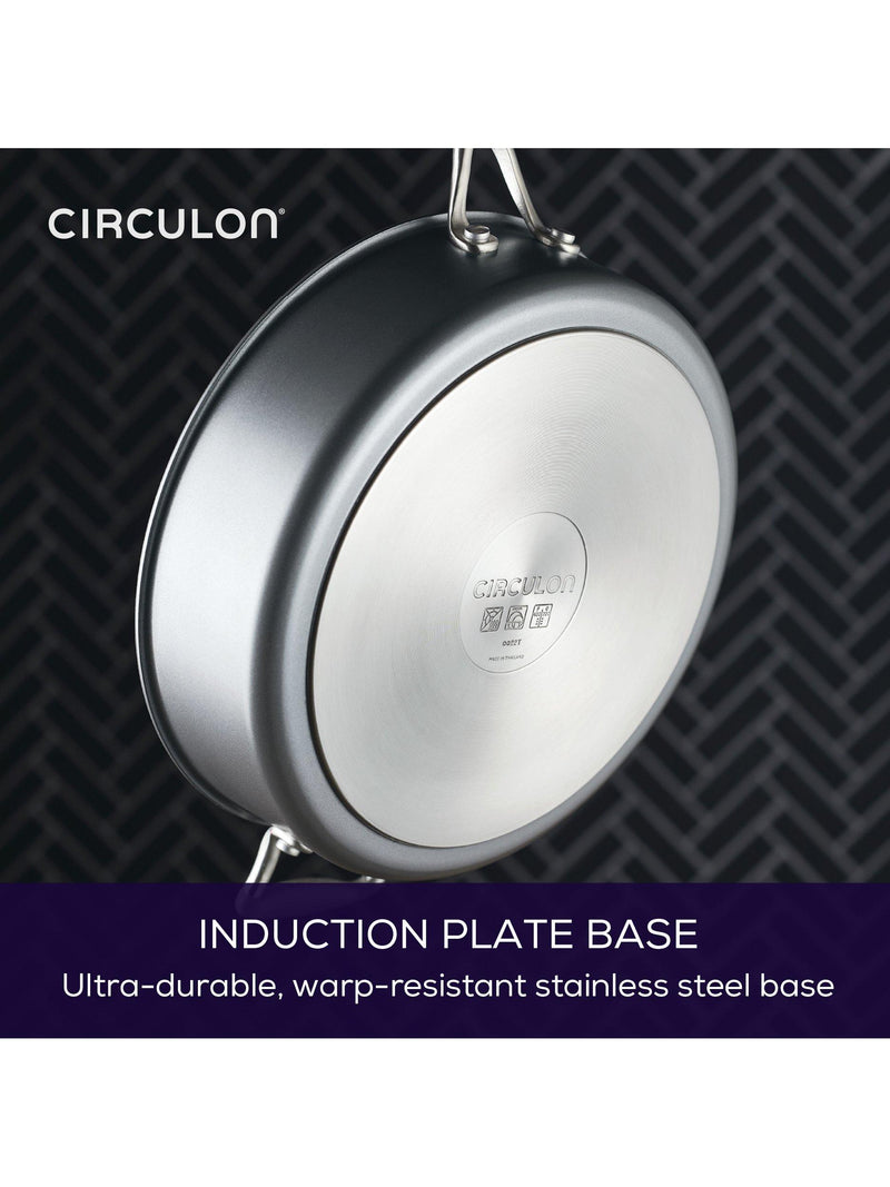 Circulon ScratchDefense non-stick sauté pan with lid and helper handle 28cm - British product