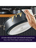 Circulon ScratchDefense non-stick sauté pan with lid and helper handle 28cm - British product