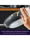 Circulon ScratchDefense wok 34cm with helper handle (British brand)