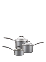 John Lewis Circulon ScratchDefense Non-Stick Saucepan & Straining Lid Set, 3 Piece- Buy online at McGrocer