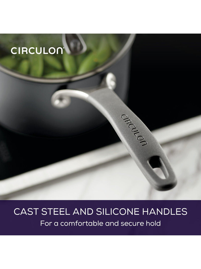 Circulon ScratchDefense saucepan set 3 piece, imported from the UK