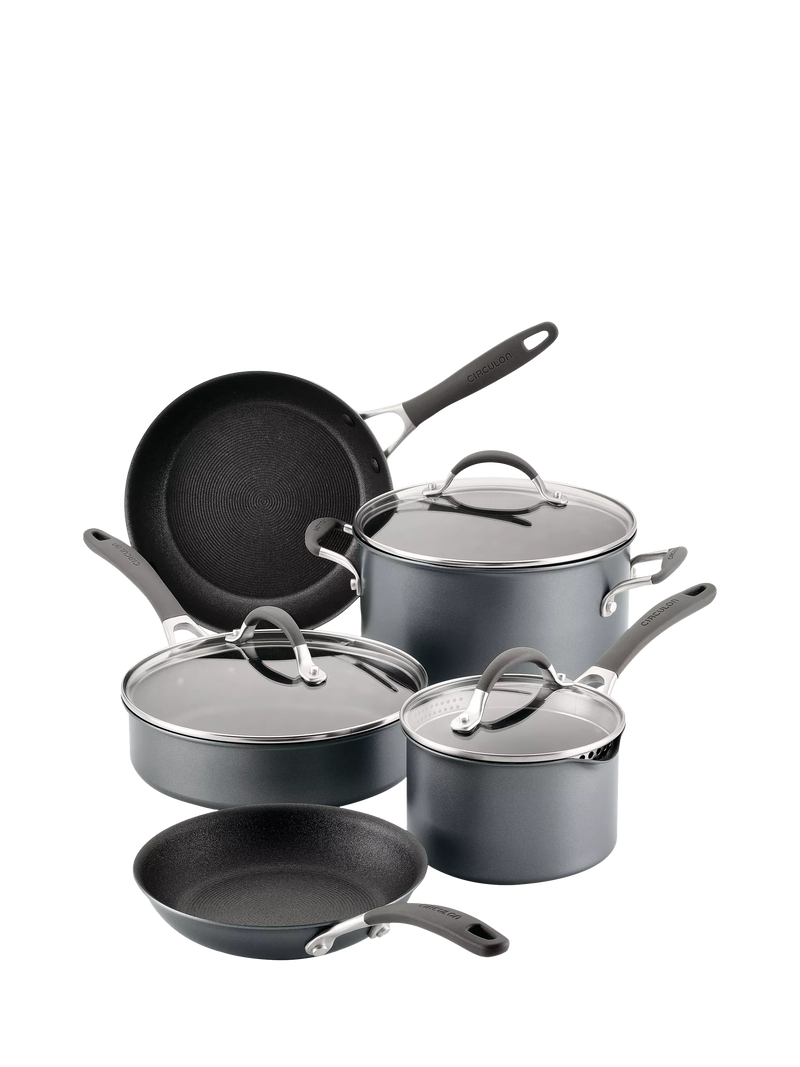 Circulon ScratchDefense non-stick pan set 5 piece, imported from the UK