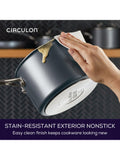 Circulon ScratchDefense non-stick pan set 5 piece, imported from the UK