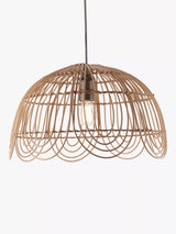John Lewis John Lewis Aria Rattan Ceiling Shade, Natural- Buy online at McGrocer