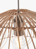 John Lewis Aria rattan ceiling shade natural 45cm diameter - British product