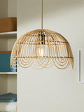 John Lewis Aria rattan ceiling shade natural 45cm diameter - British product