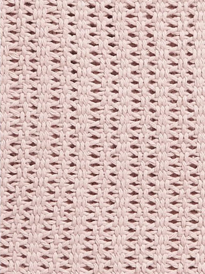 John Lewis Baby GOTS Organic Cotton Cellular Cotbed Blanket, 120 x 100cm - Plaster Pink