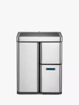 John Lewis EKO Mirage Plus Sensor Waste Separation Bin Stainless Steel Kitchen Bin 55L- Buy online at McGrocer