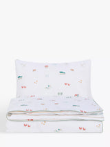 John Lewis John Lewis Little Farm Toddler Reversible Pure Cotton Duvet Cover and Pillowcase Set, Cotbed (120 x 140cm)- Buy online at McGrocer