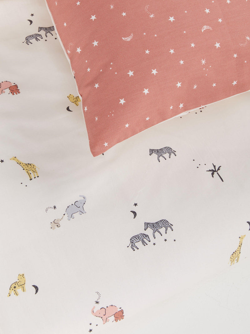John Lewis Celestial Safari reversible duvet cover set cot size, UK version