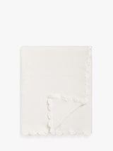 John Lewis Scalloped Cotton Baby Blanket, 100 x 80cm- Buy online at McGrocer