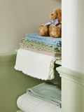 John Lewis scalloped cotton baby blanket 100 x 80cm, UK version