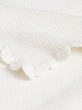 John Lewis scalloped cotton baby blanket 100 x 80cm, UK version