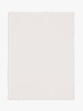 John Lewis scalloped cotton baby blanket 100 x 80cm, UK version