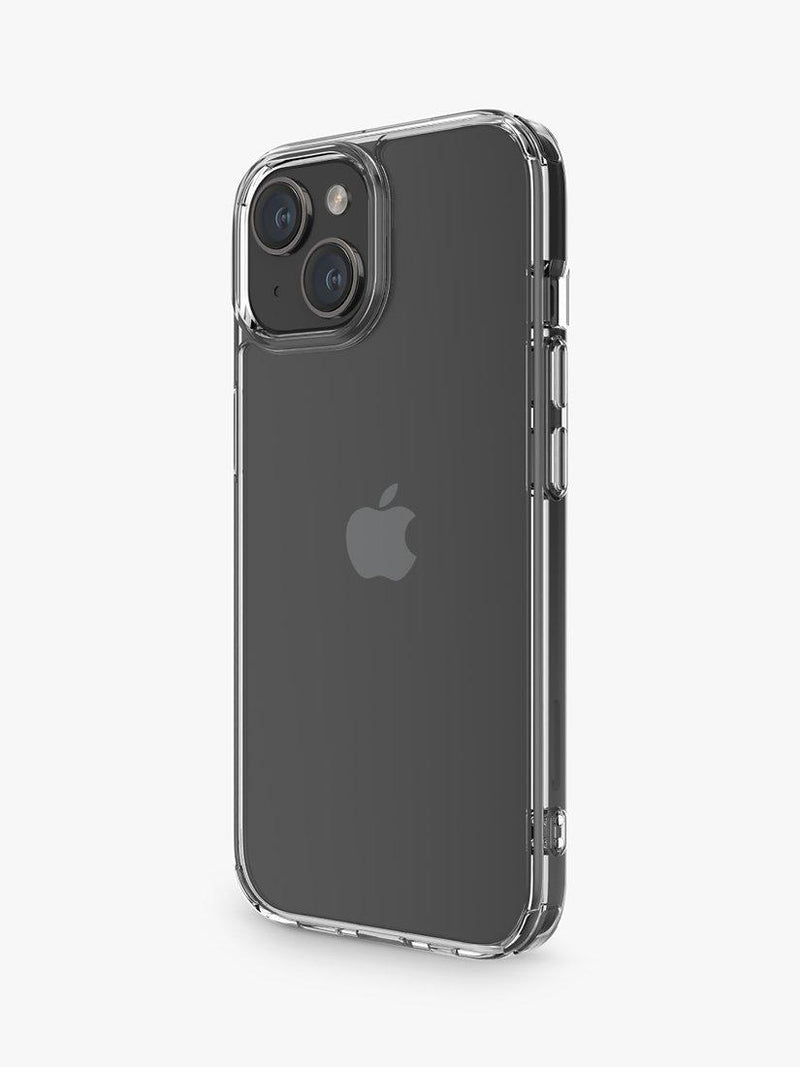 QDOS Hybrid Case for iPhone 15 clear, UK version
