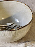 nkuku Malia stoneware serving bowl cream 24cm (British brand)