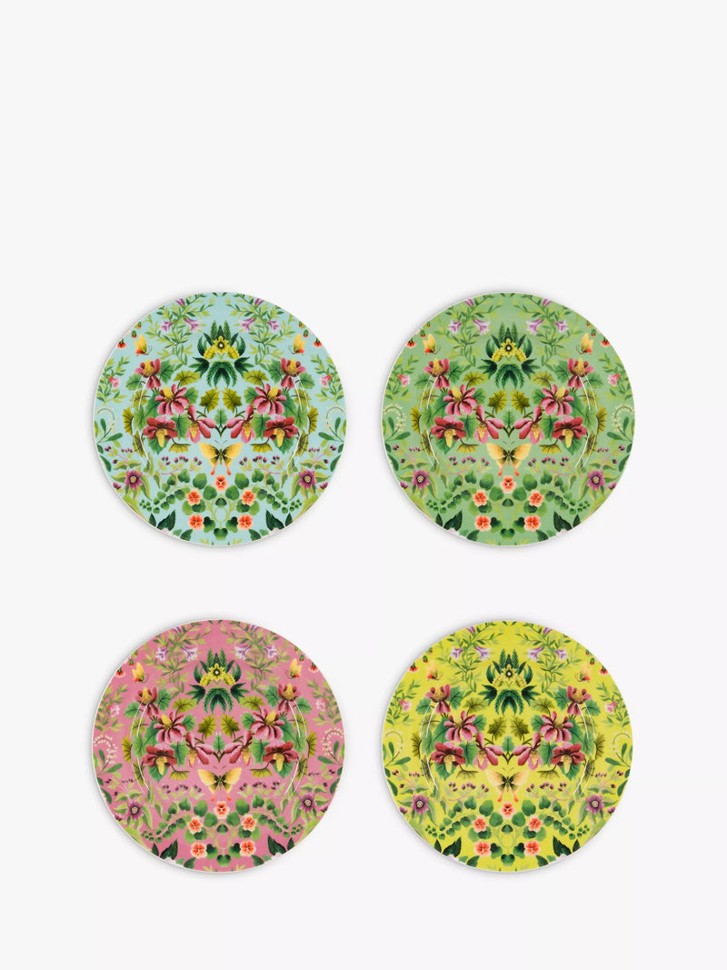 Designers Guild Ikebana porcelain side plates set of 4 - British product