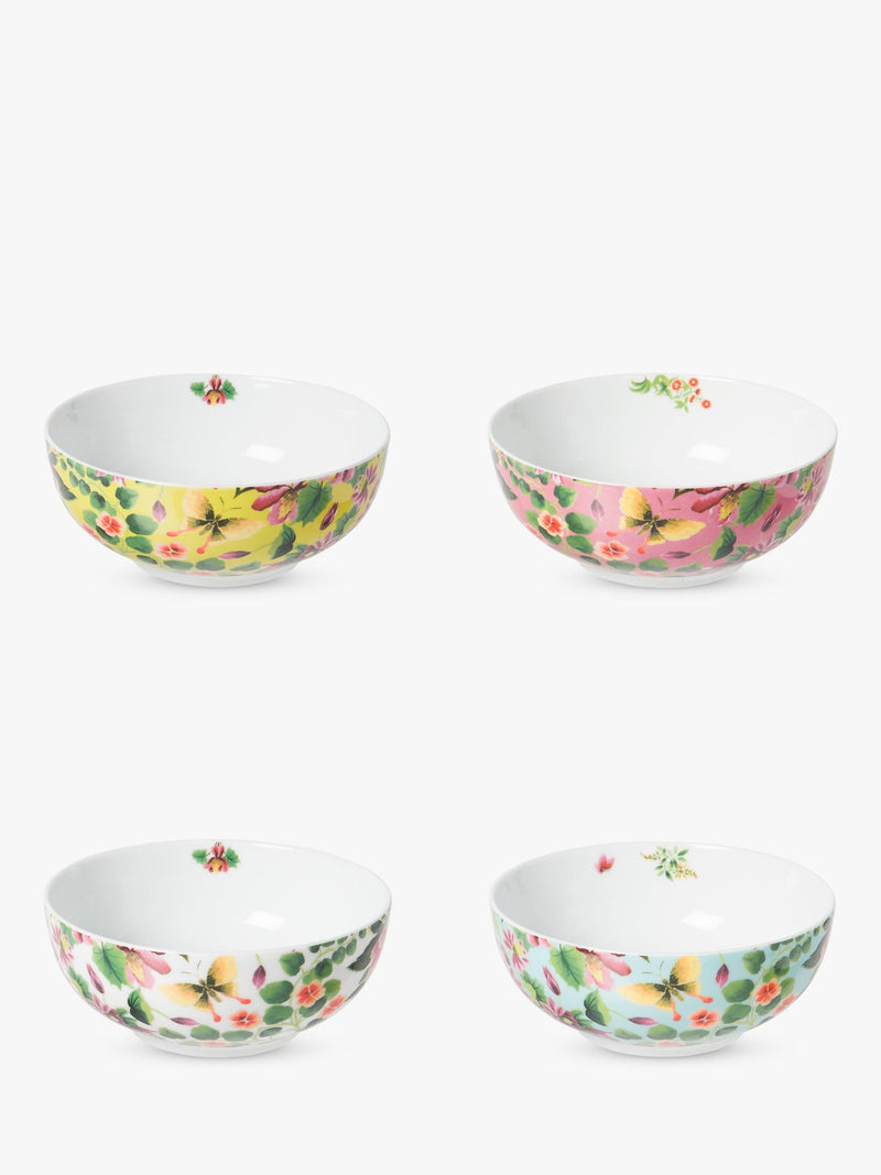Designers Guild Ikebana porcelain cereal bowl set of 4 16.2cm - British product