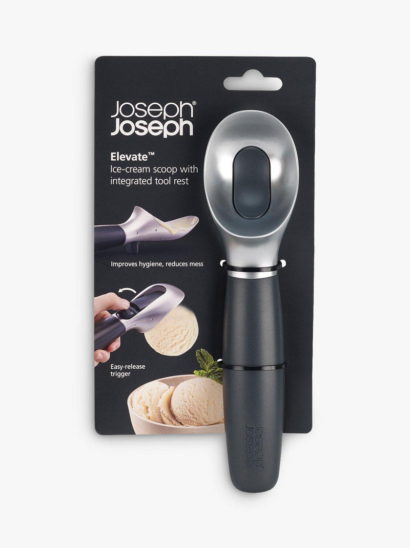 Joseph Joseph ice cream scoop with weighted handle and lever release, UK version