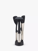 John Lewis Heat-Resistant Silicone Kitchen Utensil Set with Stainless-Steel Handles, 3-Piece- Buy online at McGrocer