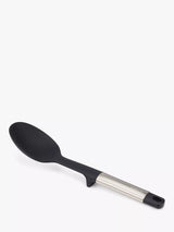 John Lewis Joseph Joseph Elevated Silicone Head Solid Spoon, Silver/Black- Buy online at McGrocer