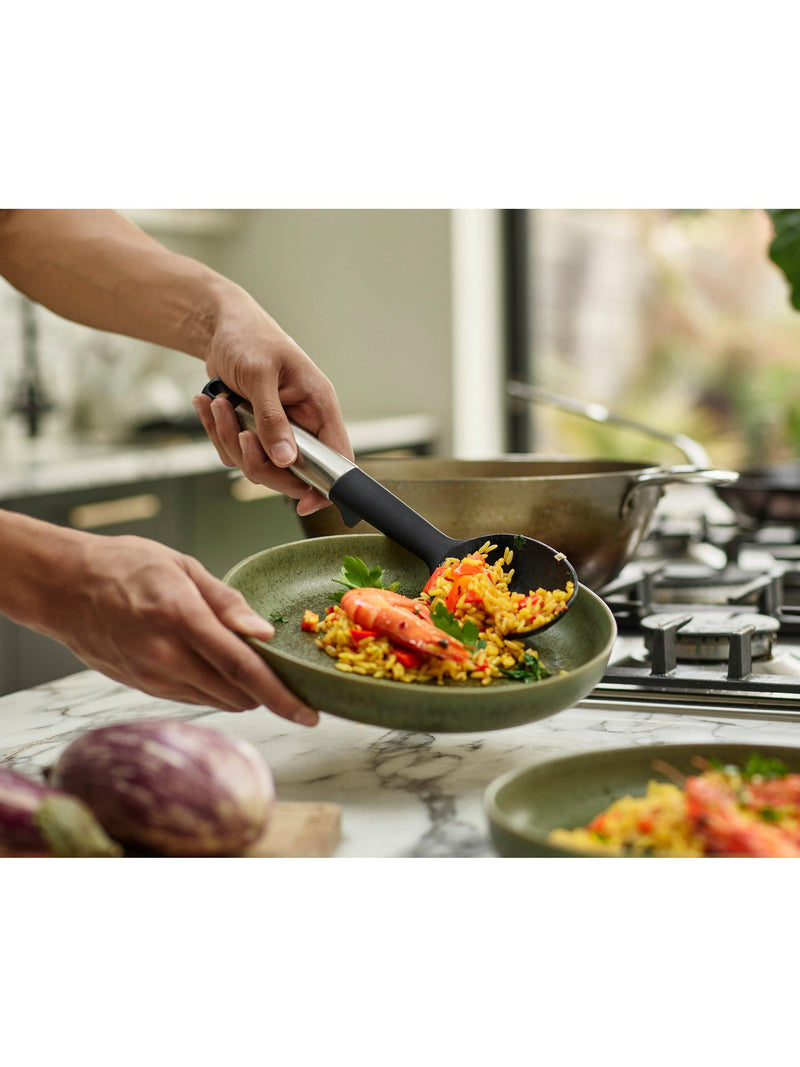 Joseph Joseph silicone spoon silver black, imported from the UK