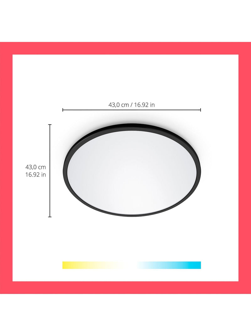 WiZ Smart LED SuperSlim Ceiling Light 43cm, imported from the UK